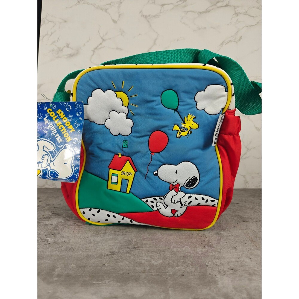 Vintage Snoopy Peanuts Quiltex Diaper Bag NWT Carrying Insulated Bag